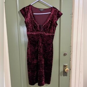 Courtney Love Style 90’s Crushed Velvet Dress